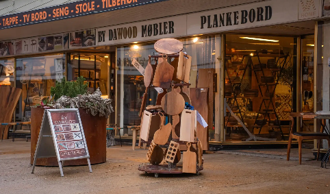 Showroom og værksted